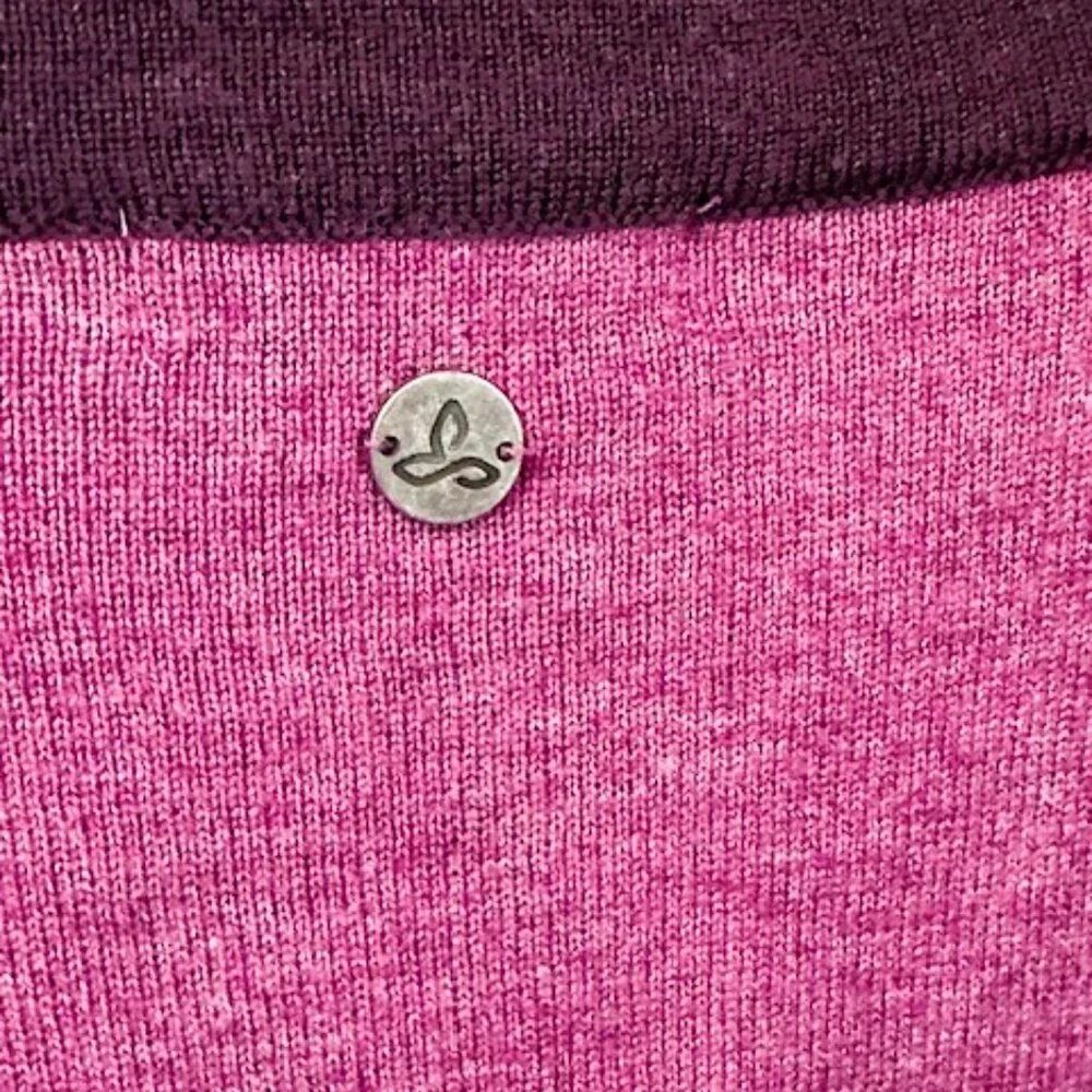 Prana Organic Sweater Dress ✨ Magenta/Purple Boho Athleisure Size - Picture 6 of 11